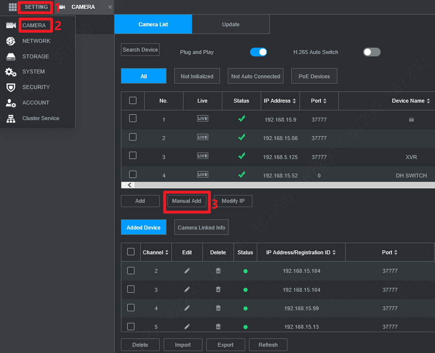 How To Add Ip Cameras To Nvr Via Rtsp Dahua Tech Uk Ireland