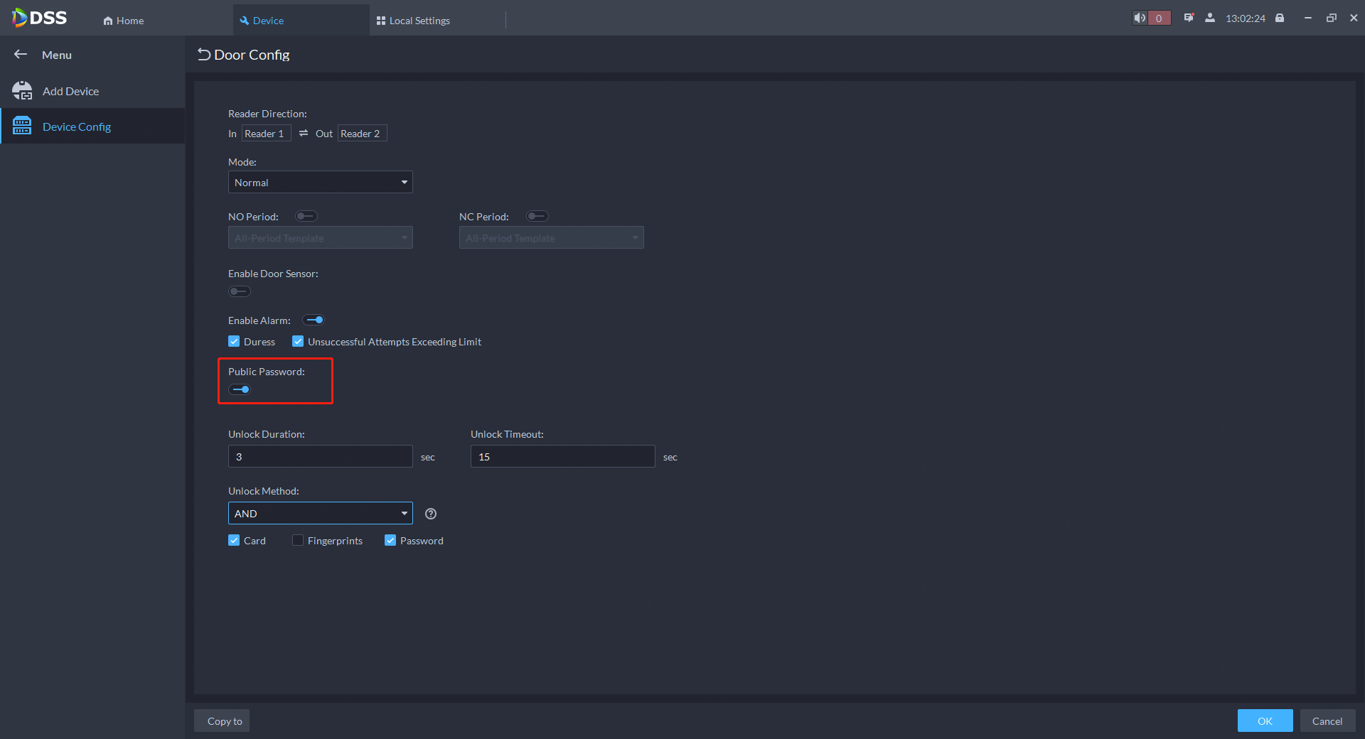 Understand ASC Unlock pastern and settings Dahua Tech UK & Ireland
